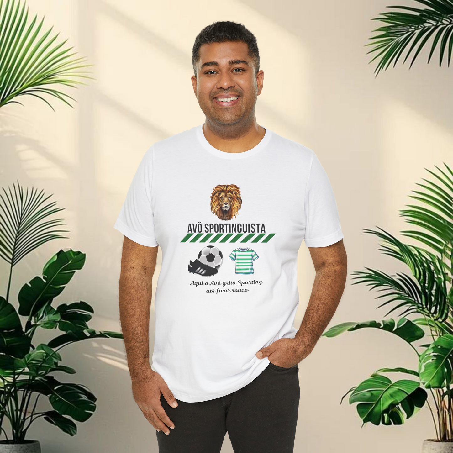 Camisola Avô Sportinguista – Grita Sporting Até Ficar Rouco!