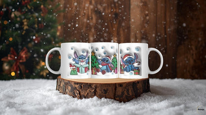 Caneca Natal Stitch – Edição Especial Fofura