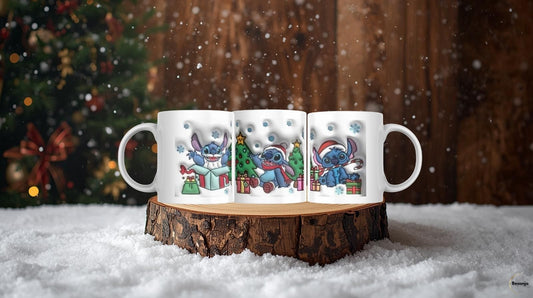 Caneca Natal Stitch – Edição Especial Fofura