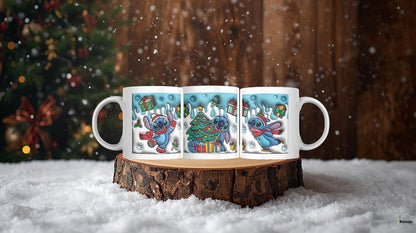 Caneca Natal Stitch – Edição Especial Fofura