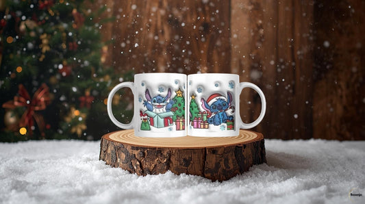 Caneca Natal Stitch – Edição Especial Fofura