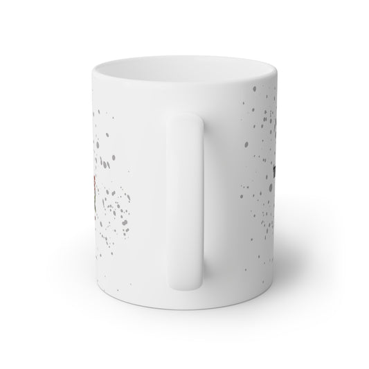 Caneca Personalizada com Nome "Silvia" – Letra S Floral