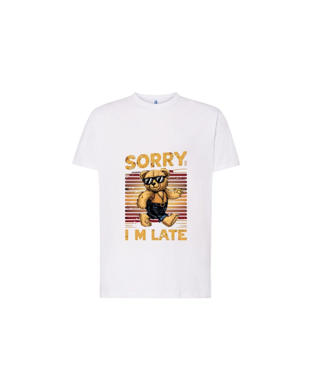 "Sorry I’m Late" 🐻 Atrasado, mas com estilo!