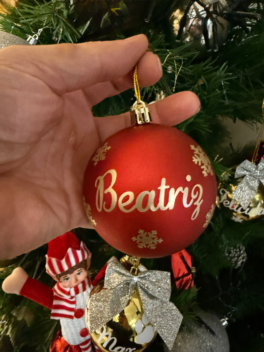 Bola de Natal com Nome