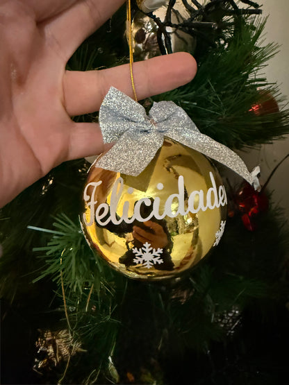 Bola de Natal com Nome