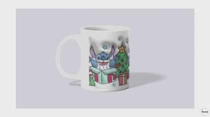 Caneca Natal Stitch – Edição Especial Fofura