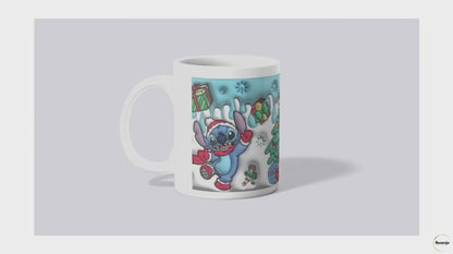 Caneca Natal Stitch – Edição Especial Fofura